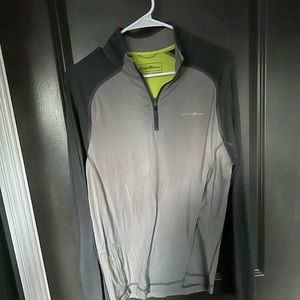 Bundle of 2 men’s Eddie Bauer 3/4 zip shirt